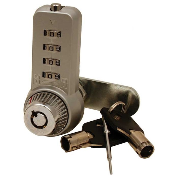 Combi-Cam Ultra Combination Cam Lock, 1-1/8 Cylinder Length, Chrome 7432L - main